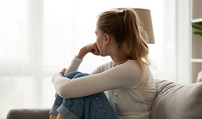 Sad on Couch