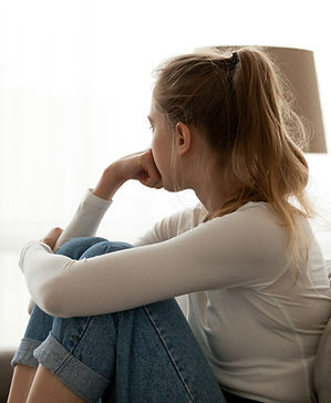 Sad on Couch