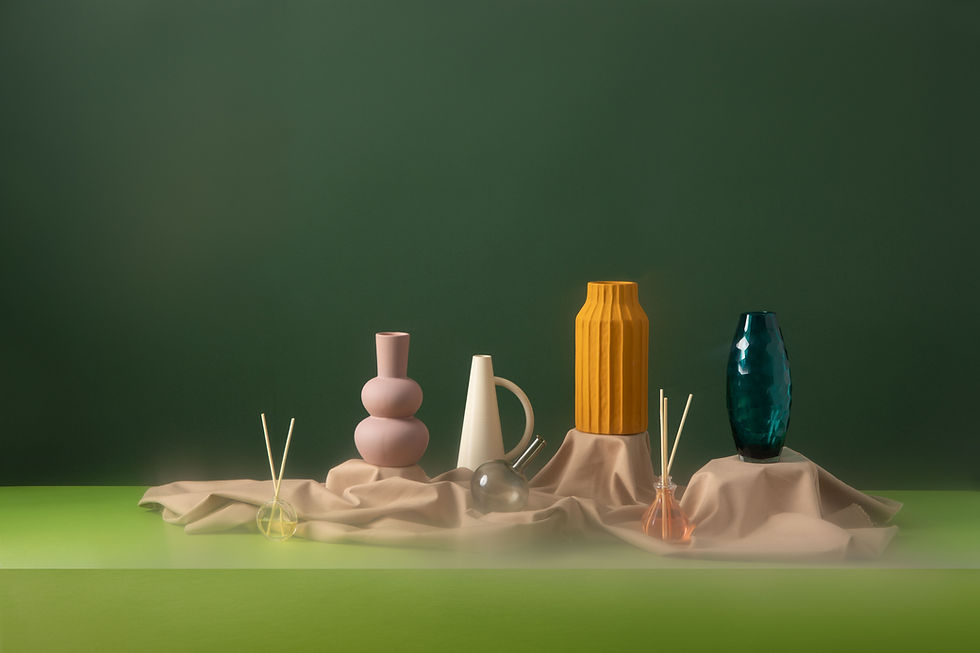 Decorative Vases Display
