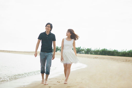 Caminando en la playa