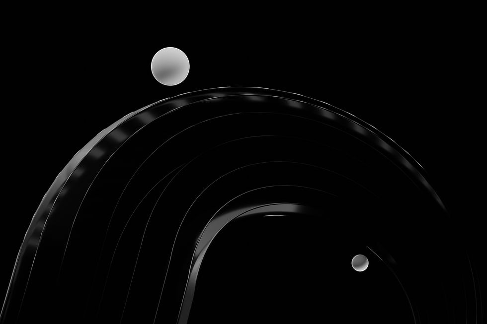 Composição abstrata em preto