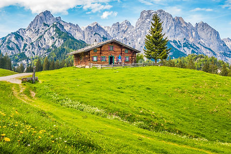 Casa, en, pradera