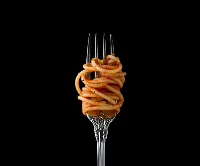 Spaghetti sur fourchette