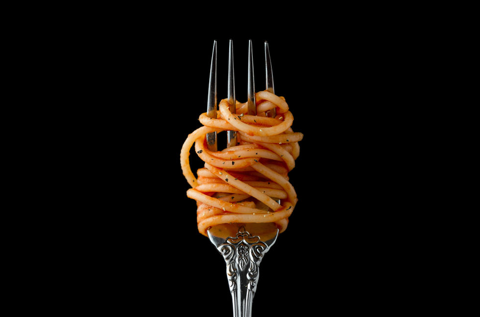 Spaghetti on Fork