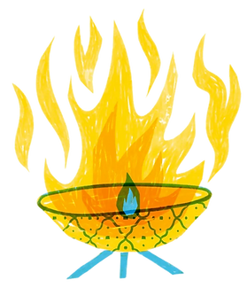 Flaming Fire Pit