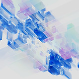 Objets en verre colorés