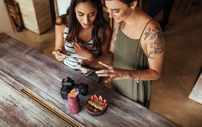 A picture of two women