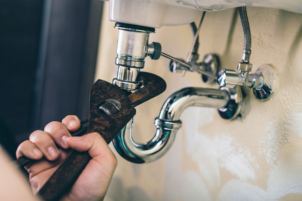 Plumber doing repair work