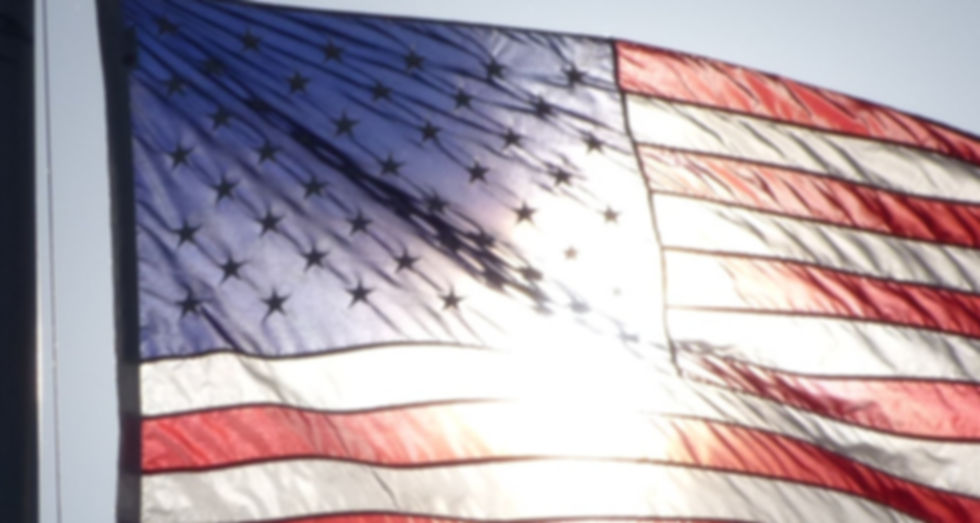 American Flag Backlit