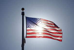 American Flag Backlit