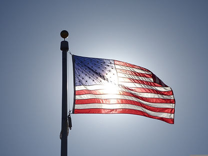 American Flag Backlit