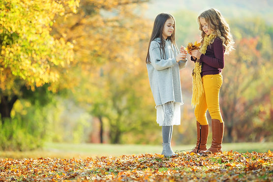 Meisjes in het park