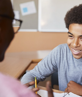 Student Smiling Interaction