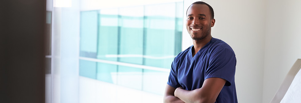 Smiling medical professional