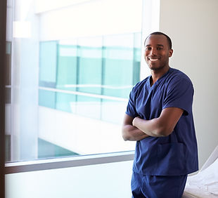 Smiling medical professional