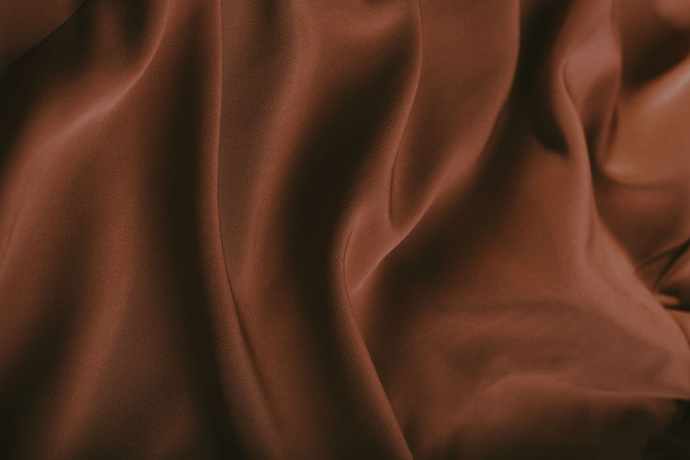 Tissu marron fluide