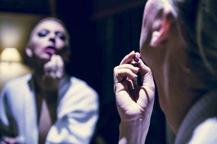 Applying Lipstick
