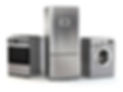 Set of chrome house appliances