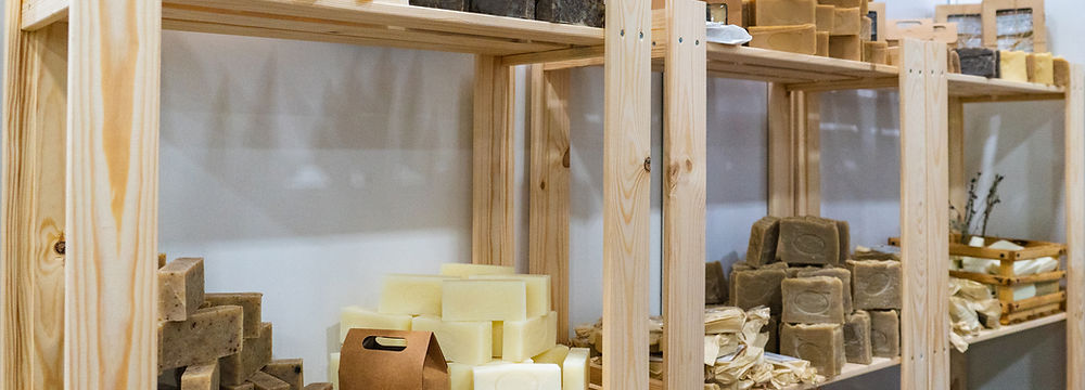 Handmade soap inventory for online store.