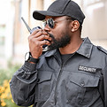 Security Guard Communicating