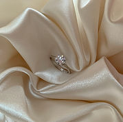 Engagement Ring on Silk