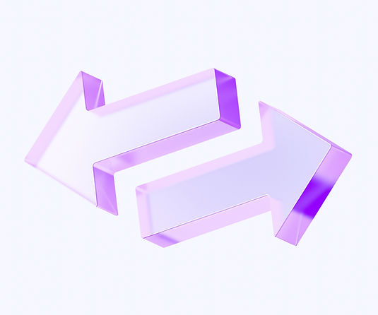 Purple 3D Arrows