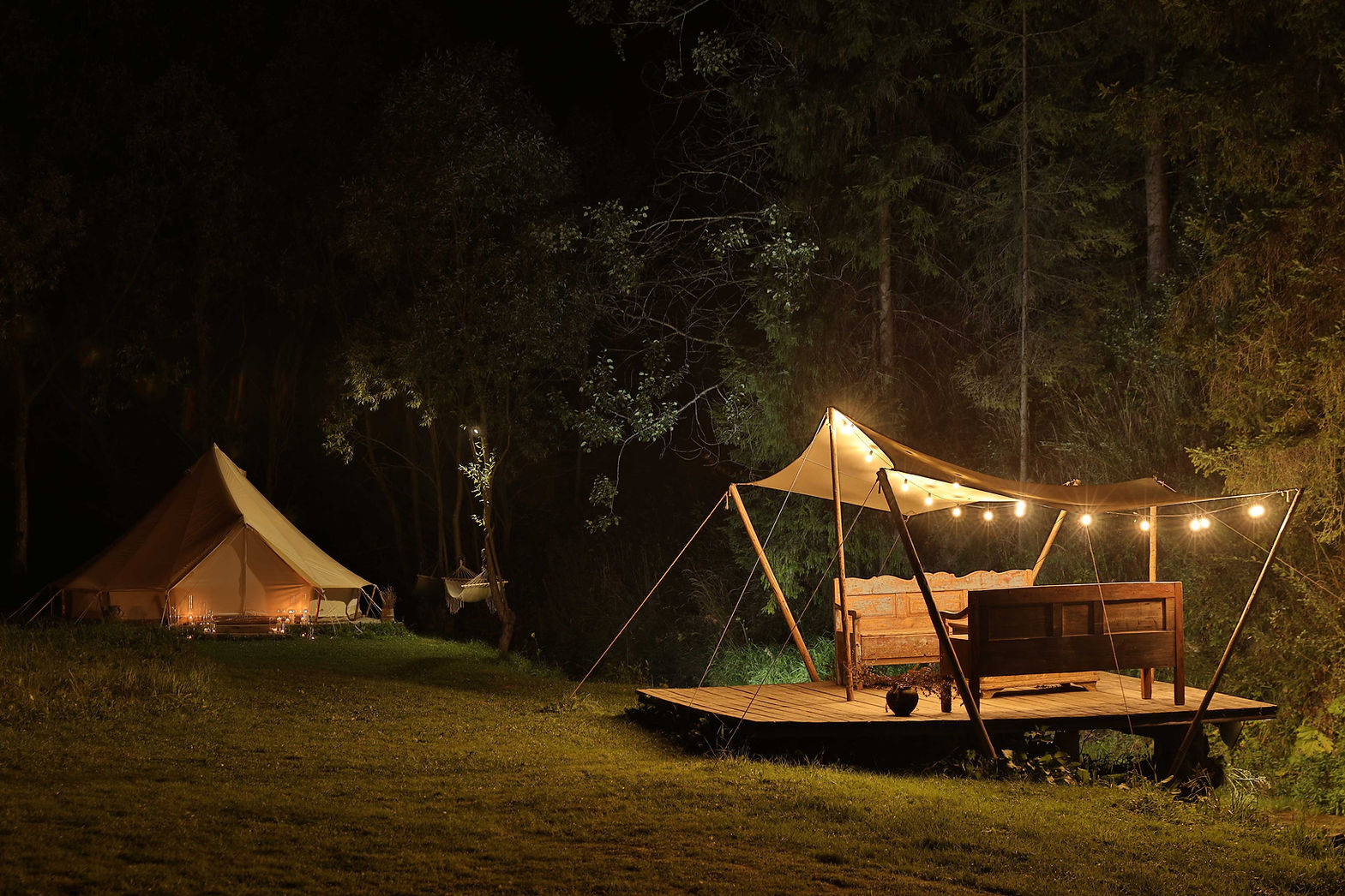Night Camping Scene