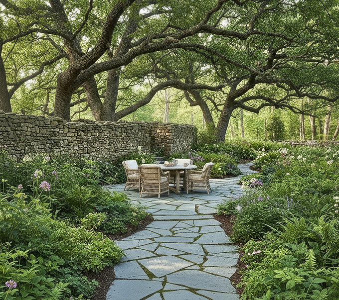 Gartengestaltung im Freien