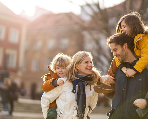 Happy Family Outdoors