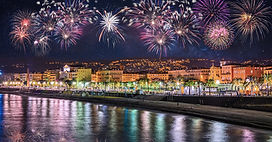feux d'artifice nouvel an fête coloré