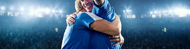 Vittoria della partita di calcio