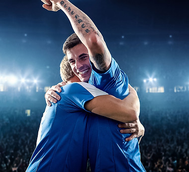 Gagnants d'un match de football