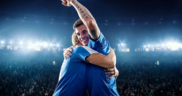 Vittoria della partita di calcio