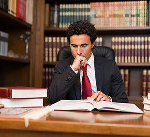 Lawyer reading
