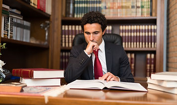 Lawyer reading