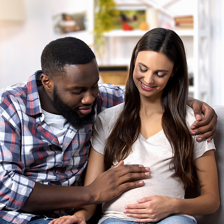 Pregnant Woman and Partner