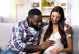 Pregnant Woman and Partner