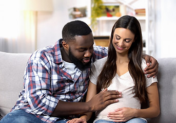 Pregnant Woman and Partner