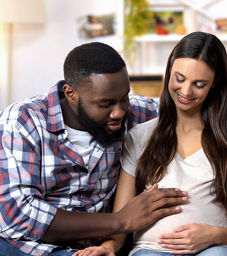 Pregnant Woman and Partner