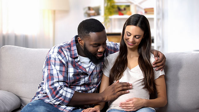 Pregnant Woman and Partner