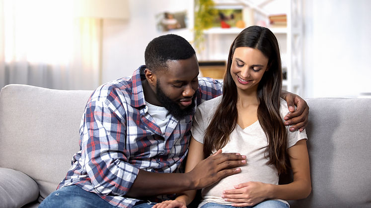 Pregnant Woman and Partner