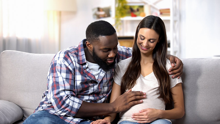 Pregnant Woman and Partner