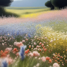 Colorful Flower Field