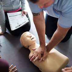 CPR First Aid Training Concept