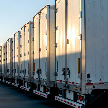 Parked Cargo Truck Trailers
