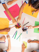 Kids Drawing Together