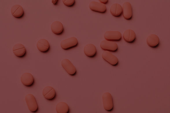 Scattered Orange Pills