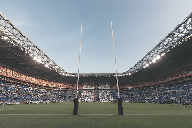 Stadium Goalposts View