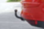 image of view of the vehicle hitch closeup
