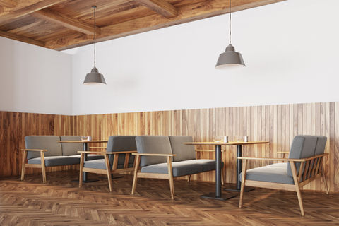 Wooden Cafe Interior